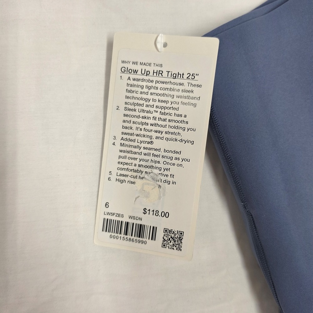 lululemon athletica Glow Up high rise Leggings size 6 - Picture 2 of 6